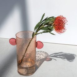 Sélectionné par Fleux Vase Object Avec Oreilles En Verre Recycle Vert Clearance