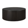 Ethnicraft Table Basse Ronde Roller Max En Acajou - Marron New