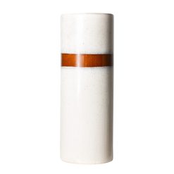 HK Living Vase Neige L 70'S En Ceramique - 9.5 X 9.5 X 25 Cm Wholesale