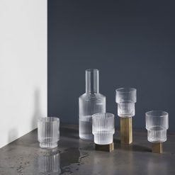 Ferm Living Carafe Ripple Transparent Clearance