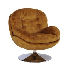 Sélectionné par Fleux Fauteuil Memento En Velours - 81 X 86 X 83 Cm - Gold New