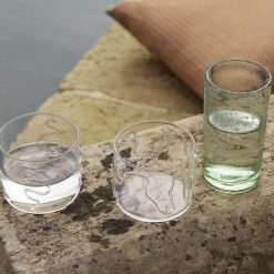 Ferm Living Set De 2 Verres Doodle - Transparent New