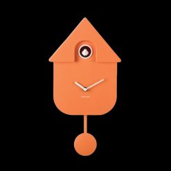 Sélectionné par Fleux Horloge Modern Cuckoo - Orange Online