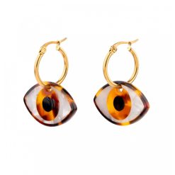 Coucou Suzette Boucles D'Oreilles Oeil - Marron Hot