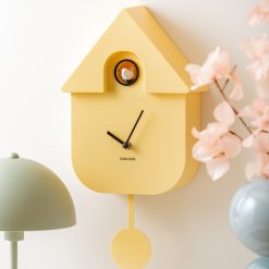 Sélectionné par Fleux Horloge Modern Cuckoo - Jaune Best