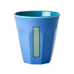 Rice Gobelet Lettre I En Melamine - Bleu Best