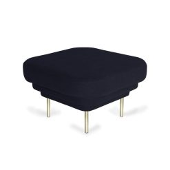 ENOstudio Ottoman Cornice Velours - Bleu Nuit & Laiton Best