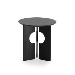 Ethnicraft Table D'Appoint Cove En Teck Noir Verni - O 50 Cm Online