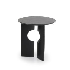 Ethnicraft Table D'Appoint Cove En Teck Noir Verni - O 50 Cm Online