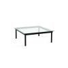 Hay Table Basse Kofi Chene Massif Noir & Verre Clair - L 100 X L 100 X H 36 Cm Wholesale