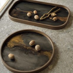 Ethnicraft Vide-Poche En Verre - Bronze Organic - O 30 Cm Online