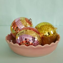 Rice Boule Disco ? 5 Cm - Rayures Rose Hot