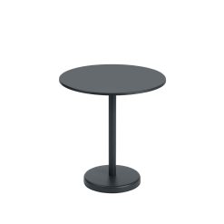 Muuto Table A Cafe Linear Steel Black - O 70 X H73 Cm New