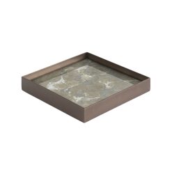 Ethnicraft Vide Poche En Verre Fossil Organic - Gris Clearance