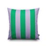 FEST Amsterdam Coussin A Rayures - 60 X 60 Cm - Vert/Violet Best