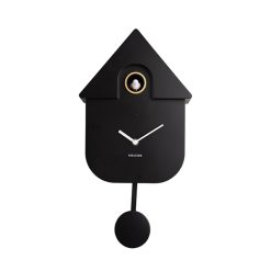 Sélectionné par Fleux Horloge Modern Cuckoo En Metal L 21.5 X H 41 Cm - Noir Best