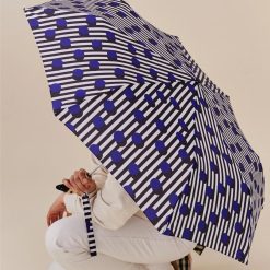 Original Duckhead Parapluie A Manche Tete De Canard - Polka Stripe Online