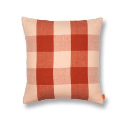 Ferm Living Coussin Grand A Carreaux En Lin Et Coton Best