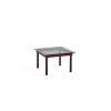 Hay Table Basse Kofi Chene Massif Rouge Grange & Verre Teinte Gris - L 60 X L 60 X H 36 Cm Clearance