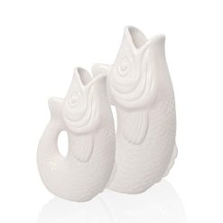 Sélectionné par Fleux Vase Monsieur Carafon Fish Blanc New