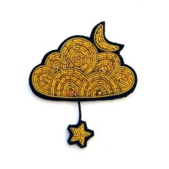 Macon&Lesquoy Broche Nuage Or Et Etoile Clearance