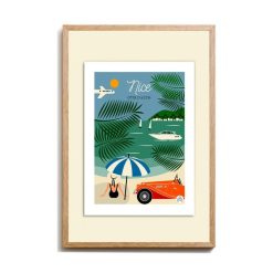 Les Petits Yéyés Affiche Nice Bain De Mer - 30 X 40 Cm New