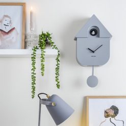 Sélectionné par Fleux Horloge Modern Cuckoo En Metal L 21.5 X H 41 Cm - Gris Wholesale