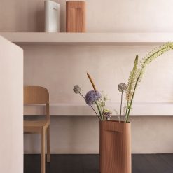 Muuto Vase Ridge En Terre Cuite - H 48,5 Cm Terracotta Best