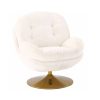 Sélectionné par Fleux Fauteuil Memento En Velours - 81 X 86 X 83 Cm - Blanc Wholesale