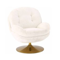 Sélectionné par Fleux Fauteuil Memento En Velours - 81 X 86 X 83 Cm - Blanc Wholesale