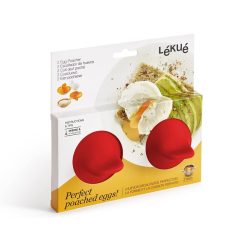 Lékué Set De 2 Cuit-Oeufs Poches - Rouge Clearance