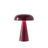 And Tradition Lampe De Table Como Sc53 Sans Fil - Rouge Marron Hot