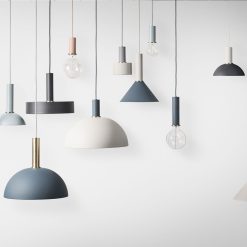 Ferm Living Abat-Jour Cone - Gris Clair Clearance