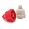 Sélectionné par Fleux Set De 2 Bouchons Beanie Rouge & Gris New