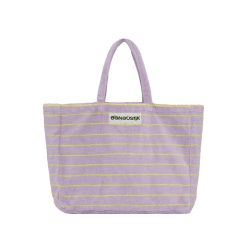 Sélectionné par Fleux Sac Weekend A Rayures - Lilac & Neon Yellow Hot