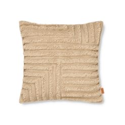 Ferm Living Coussin Crease En Laine Plissee - Sable Clair Online