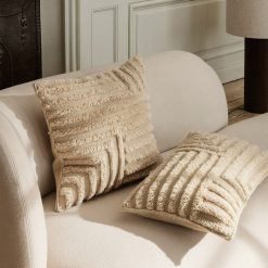 Ferm Living Coussin Crease En Laine Plissee - Sable Clair Online