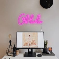 Sélectionné par Fleux Lampe Murale Neon Led Ohlala - Rose Wholesale