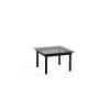 Hay Table Basse Kofi Chene Massif Noir & Verre Teinte Gris - L 60 X L 60 X H 36 Cm New