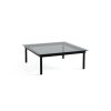 Hay Table Basse Kofi Chene Massif Noir & Verre Teinte Gris - L 100 X L 100 X H 36 Cm Online