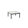 Hay Table Basse Kofi Chene Massif Noir & Verre Roseau Clair - L 80 X L 80 X H 36 Cm Online