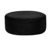 Broste Copenhagen Pouf Wind Velours Noir Clearance