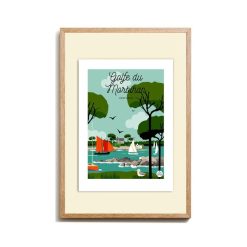 Les Petits Yéyés Affiche Golfe Du Morbihan Bain De Mer - 30 X 40 Cm Clearance