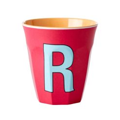 Rice Gobelet Lettre R En Melamine - Rouge New