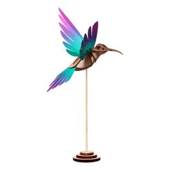 Assembli Trophee Origami Colibri Vert & Violet Best