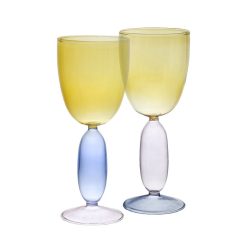 Sélectionné par Fleux Set De 2 Verres A Vin Boon Jaune Online