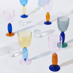 Sélectionné par Fleux Set De 2 Verres A Vin Boon Jaune Online