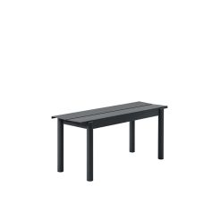 Muuto Banc Linear Steel Black - 110 X 34 Cm Hot