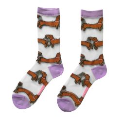 Coucou Suzette Chaussettes Transparentes 36/40 - Teckel Hot