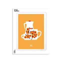 Image Republic Affiche Le Duo Tasse 2 Orange - 30 X 40 Cm Online